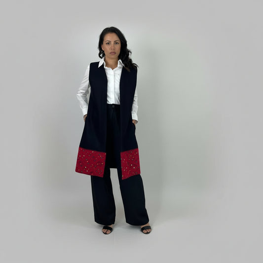 Chaleco Chiapas Cenefa Larrainzar